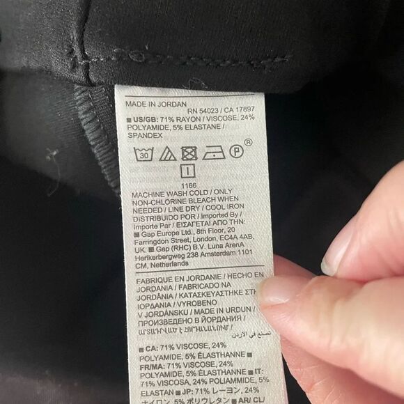 Banana Republic Black Crop Flare Everywhere Pointe Pant Size XS NWT - Picture 8 of 8